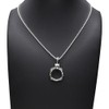 Cenote p0252 Gothic Glass Holder Pendant [Silver 925 Silver Accessories],