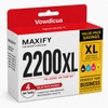 PGI-2200XL Ink Cartridge 4-Pack High Yield Replacement for Canon MAXIFY