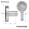 OAKMOORE Medium Duty Commercial Door Handle | Passage Function |