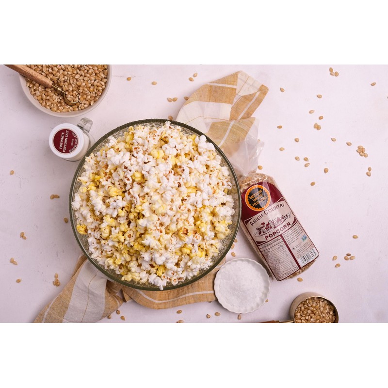 Amish Country Popcorn | 1 lbs Bag | Medium White