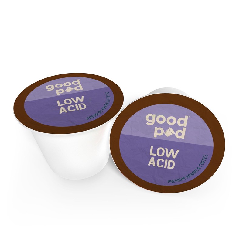 goodPOD Low Acid Blend Single Serve Coffee K Cup Pods,