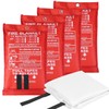 Unbranded 4 PC * 39''x39'' Retardant Blankets Large Fire Blanket