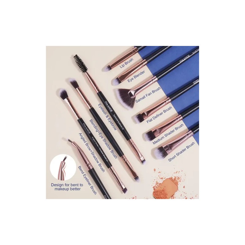 20 Piezas Brochas De Maquillaje Profesional Brochas Maquillaje Maange Set