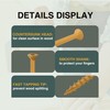 T.K.Excellent Deck Screws 2-1/2 Inch Wood Screws #9 x 2-1/2,
