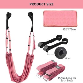 Leg Stretcher Strap with Door Anchor – Flexibility Trainer for Stretching, Backbend, Dance, Gymnastics, Yoga, Aerial, and Ballet Training – Stretch Strap for Home Fitness or Flexibility Exercise