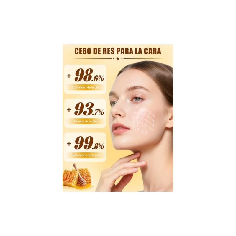 Cebo de Res para la Cara,crema de cebo de res