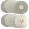 Diamond Flat Lap Disc Set 10 PCS, ENLAYER 4Inch Diamond