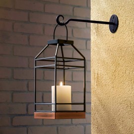Monarch Abode 20144 Premium Steel Multi Purpose Decorative Hanger Plant Bracket Rust Resistant Indoor Outdoor Garden Wall Hook (Set of 2) 7.5 inches, Black