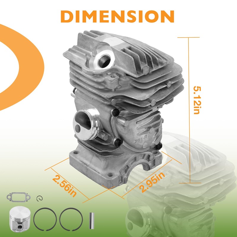 1141 020 1204 Cylinder Piston Kit Compatible with Stihl Chainsaws