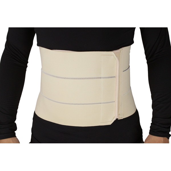 ObboMed® MB-2310NXXL 3- Panel Elastic Postpartum Girdle/Postoperative Abdominal Binder Belt, Injuries Support, Post Pregnancy, Post-Surgical, Hernia, Belly Wrap Brace–Trimming Waist(XXL:47-52inches)