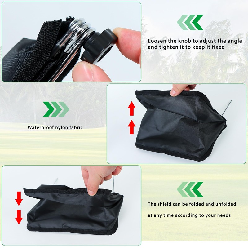 2pc Sprinkler Guards for Overspray, Lawns Splash Shield to Prevent