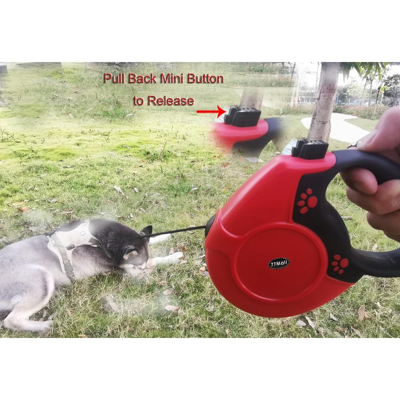 Retractable Dog Leads 26ft Pet Adjustable Leash for Small Medium