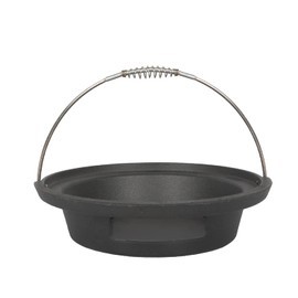 KAMaster New Cast Iron Ash Can with Handle Charcoal Ash Basket for Mini-Max Big Green Egg Accessories Must Haves Ash Basket Fits for Mini-Max Big Green Egg and Other Similar Size Grill