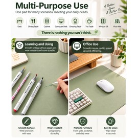 Large Waterproof Desk Mat for Work & Gaming – Anti-Slip Desktop Protector for Home Office, Study & Workstation