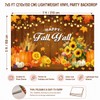 Happy Fall Y'all Backdrop 7x5ft Pumpkin Maple Leaves Thanksgiving Decor