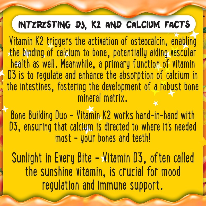 OH MY CHEWY Center-Filled Vitamin D3 K2 Gummies - Kids,