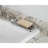 iDesign Gia Polished Stainless Steel 2-Piece Soap and Sponge Tray