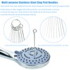 Ceycudy Shower Head Cleaner, Shower Head Cleaning Brushes Shower Nozzle Clog Removal Picks Shower Cleaner Brushes Tiny Cleaning Brush for Small Hole Slit Gap Nozzle Car Washer 3D Printer Tubes