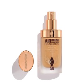 Charlotte Tilbury Airbrush Flawless Matte Foundation - Full Coverage Liquid Makeup with a Natural-Matte Finish - Smoothes & Blurs Pores - Waterproof & Transfer Resistant - 8 Warm