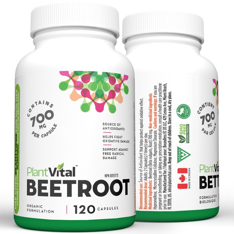 Plantvital PlantVital Organic Beet Root - Made in Canada -