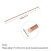 sourcing map 4mm Diameter 200mm Length Solid Copper Round Rod