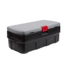 Rubbermaid 48 Gallon Black Action Packer Lockable Latch Indoor and