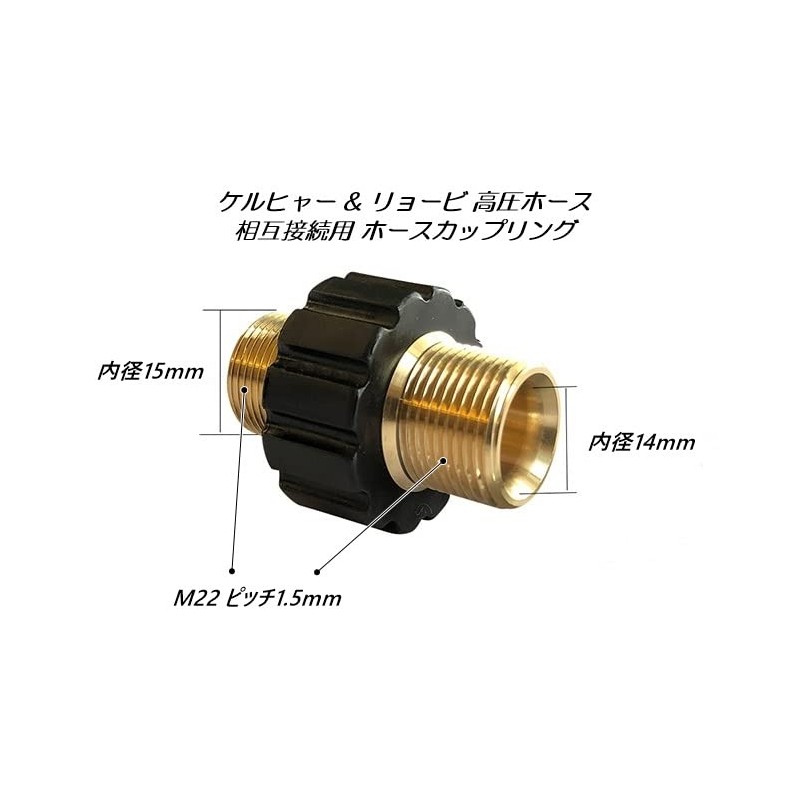 HOTEISON High Pressure Washer, High Pressure Hose, Connection, Coupling, Kärcher