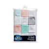 Big Softies Supersoft Spot Baby Washers for Girls 12 Piece