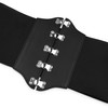 Black Butterfly 6 Inch Elastic Corset Waist Belt (Black, UK