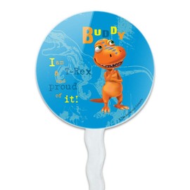 GRAPHICS & MORE Dinosaur Train T-Rex and Proud of it Cupcake Picks Toppers Decoration Set of 6