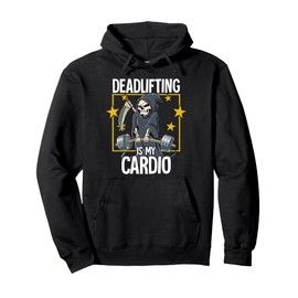 Grim Reaper Gym Weight Training Deadlift Pullover Hoodie