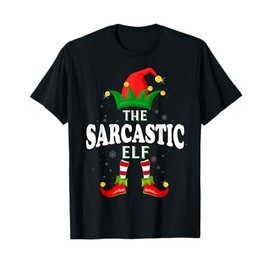 Xmas Sarcastic Elf Family Matching Christmas Pajama T-Shirt