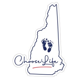 New Hampshire Choose Life Sticker Pro-Life Sticker