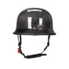 Vintage Motorcycle Half Helmet, Carbon Fiber Open Face Retro Motorcycle