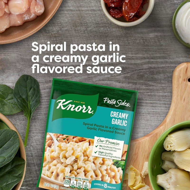 Knorr Pasta Sides Creamy Garlic For Delicious Quick Pasta Side