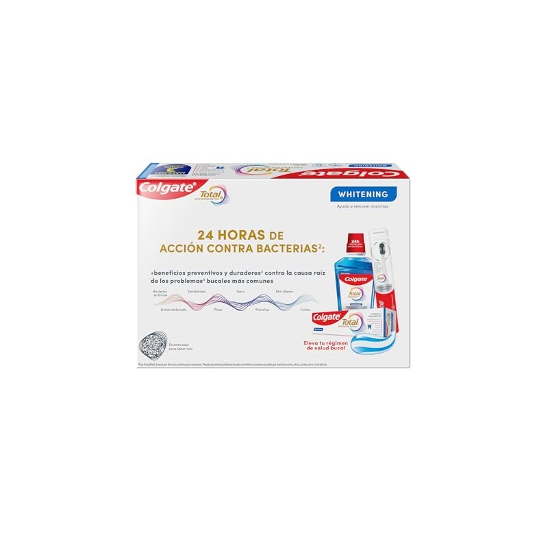 Colgate Total Whitening Pasta dental Anticaries con Flúor Pack 3x75ml