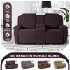 KinCam Loveseat Recliner Covers with Middle Console Slipcover, Recliner Sofa