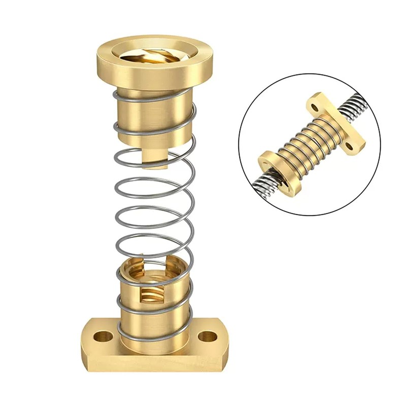 2pcs T8 Anti Backlash Spring Loaded Nut Elimination Gap Nut