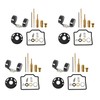 waltyotur 4pcs Carburetor Repair Kit & Float Replacement For Honda