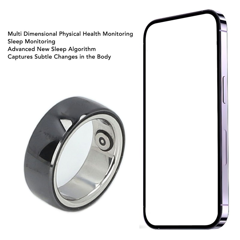 Smart Ring Health Tracker Step Counting Ceramic Surface Sleep Tracking
