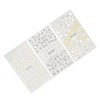 Pegatinas para Decoración de Uñas, 3 Unidades, Autoadhesivas, Flor de