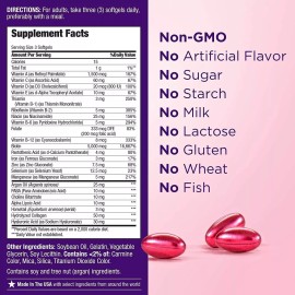 Nature’s Bounty Hair Skin & Nails Collagen 2 x Biotin Argan-Infused 300 Softgels (2x150) Non-GMO