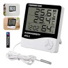 Termómetro Higrómetro Digital Interior Reloj Alarma Htc-2