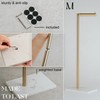 MARMOLUX ACC Free Standing Gold Toilet Paper Holder Stand White