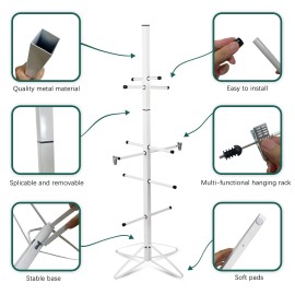 MYHLPER Hockey Gear Drying Rack Hockey Drying Rack Metal Sports Gear Storage Dry Rack...