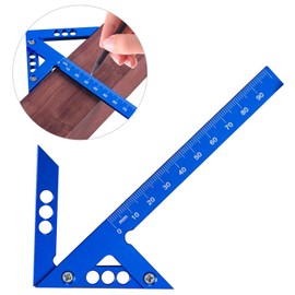Centre Scriber, Metric Centre Scribing Gauge, 45 90 Degree Aluminium Alloy High Precision Layout Measuring Tool, Scribing Tool, Woodworking Measuring Tools for DIY, Woodworking
