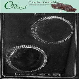 Cybrtrayd Life of the Party AO137 Giant Peanut Butter Cup All Occasions Chocolate Candy Mold in Sealed Protective Poly Bag Imprinted with Copyrighted Cybrtrayd Molding Instructions
