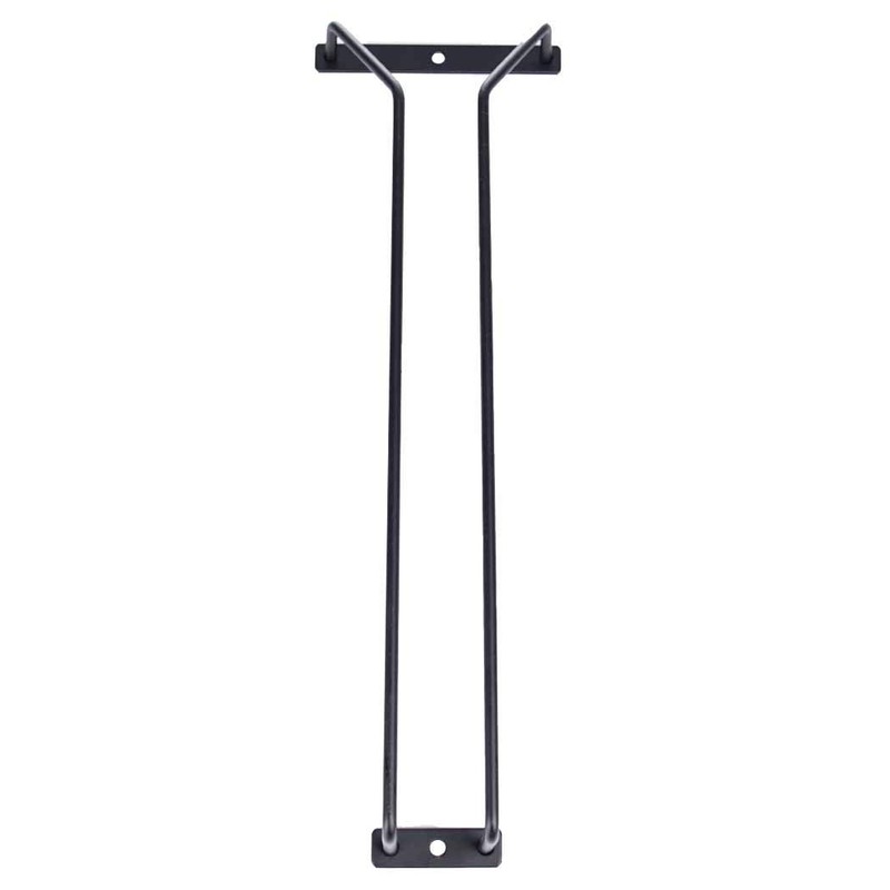 Dianoo ワイングラスラック キャビネット下 ブラック ワイングラスホルダー 棚下 脚付きグラスラック グラス収納ハンガー バーキッチン用 35cm