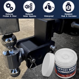 BTAS Trailer Hitch Ball Lubricant Waterproof Grease with PTFE 5oz,Reduces Friction & Wear & Noise on Tow Hitch Mount Balls,King Pins,Hitch Locks,Jacks,etc.