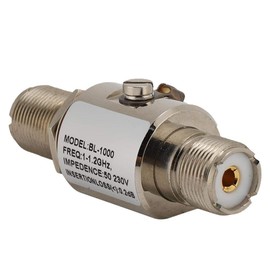ASHATA Coax Protector, BL-1000 1-1.2GHz 200W 50 Ohm Arrester with PL259 Female/UHF Female/SO239/M Female Interface